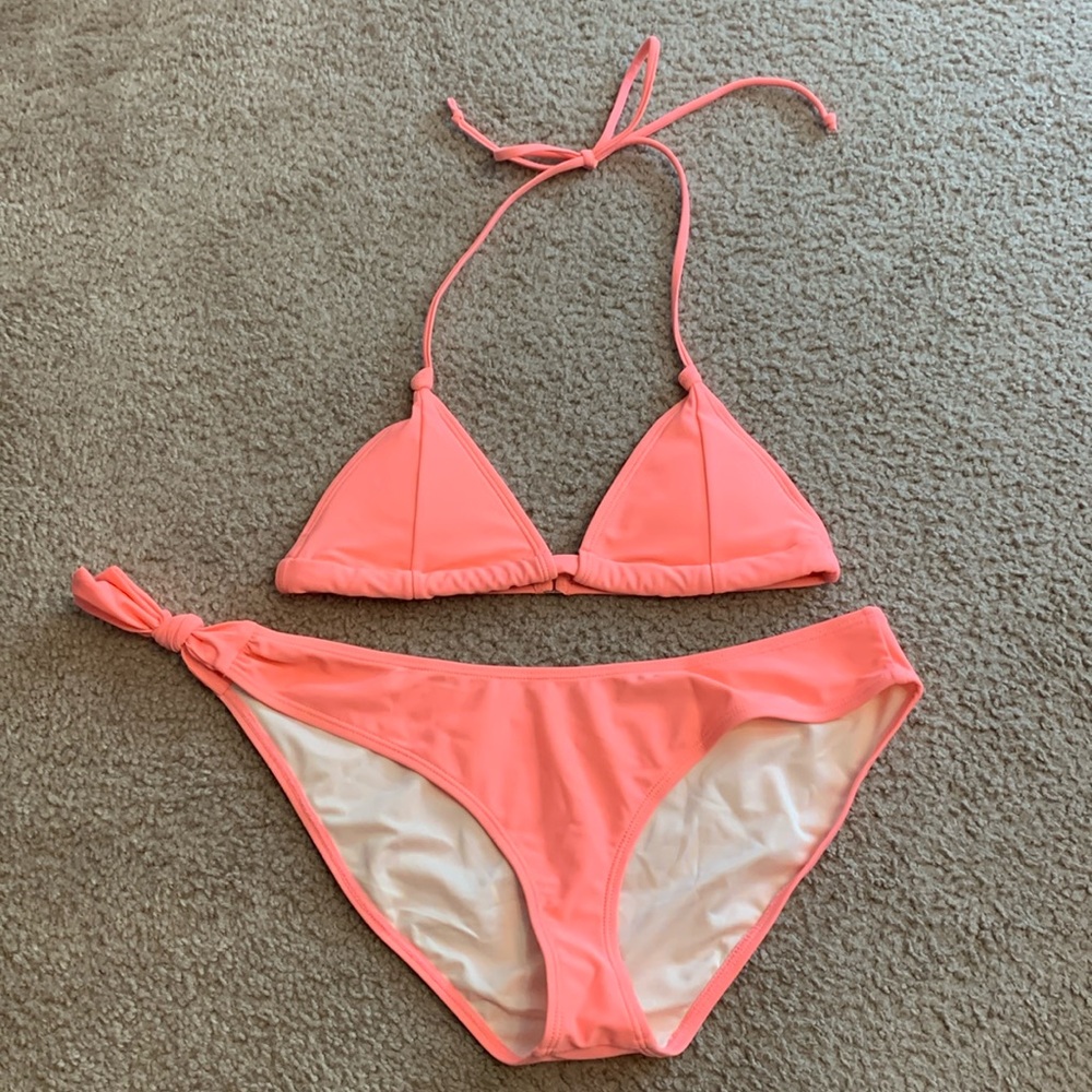 Neon Pink Fabletics Bikini Swimsuit